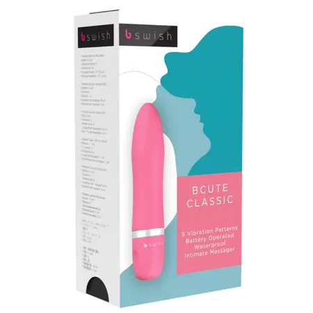 B Swish Bcute Classic Guava - Compact Silicone Massager, Waterproof