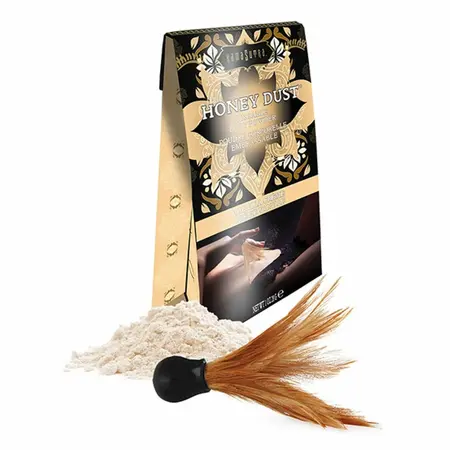 Kama Sutra Honey Dust Vanilla Creme Body Powder 28g - Silky Talc-Free Finish