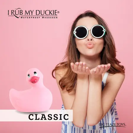 Big Teaze Toys I Rub My Duckie 2.0 Classic Pink Waterproof Massager