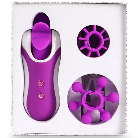 FeelzToys Clitella Intimate Oral Motion Device Purple, Compact USB