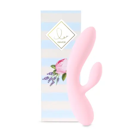 FeelzToys Lea Soft Pink Dual Motor Silicone Personal Massager 202mm