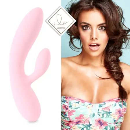 FeelzToys Lea Soft Pink Dual Motor Silicone Personal Massager 202mm