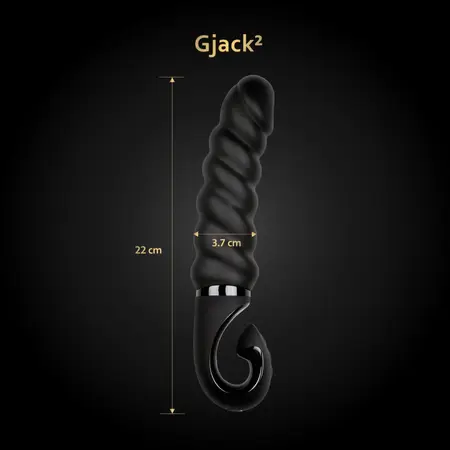 Gvibe Gjack 2 Mystic Black - Intimate Device, Bioskin, 22 cm
