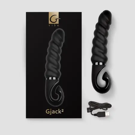 Gvibe Gjack 2 Mystic Black - Intimate Device, Bioskin, 22 cm