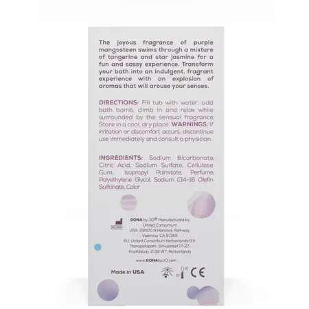 Dona Bath Bomb Sassy Tropical Tease 140g - Aromatic Spa Sphere