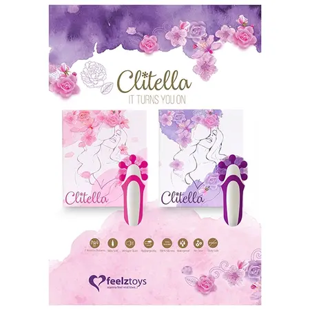 FeelzToys Clitella Pink - Compact Multi-Function Stimulating Device
