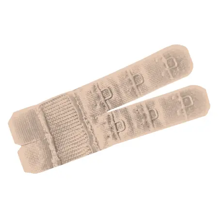 Bye Bra Flexible 2-Hook Bra Extenders Set Nude, Black & White Universal