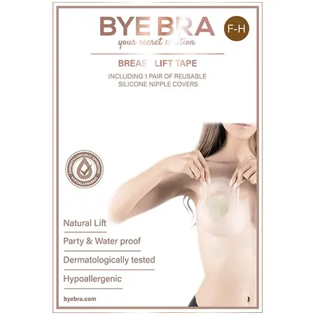 Bye Bra F-H Breast Lift System & Fabric Covers Nude - 3 Pairs