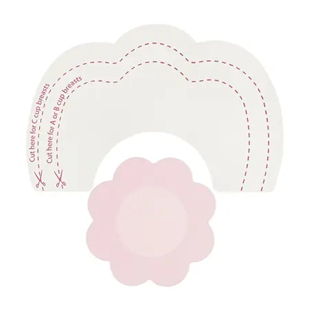 Bye Bra Breast Lift Tape & Silk Covers Nude A-C | 3 Pairs Invisible Support
