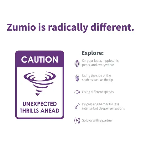 Zumio S Spirotip - Precision Circular Motion Intimate Device, Purple