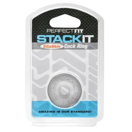 Perfect Fit Stackit Clear SilaSkin Ultra-Soft Adjustable Ring