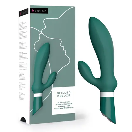 B Swish Bfilled Deluxe Intimate Massage Device Hunter, 21 cm Silicone