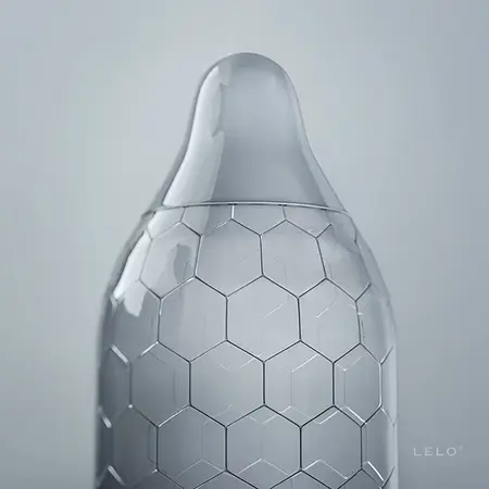 LELO HEX Respect XL 12-Pack Designer Latex Condoms 58mm Lubricated