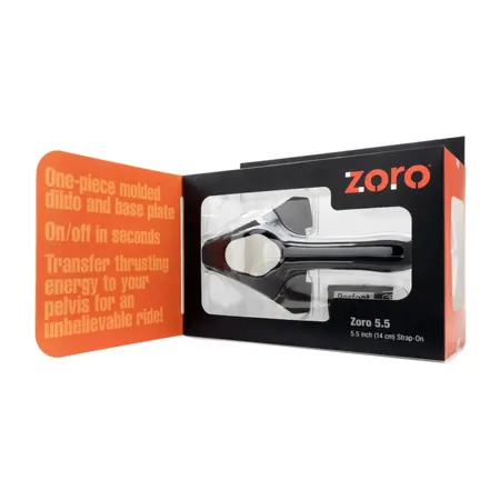 Perfect Fit Zoro Wearable Strap-On System 14 cm Black, Ergonomic Design