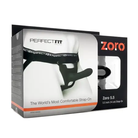 Perfect Fit Zoro Wearable Strap-On System 14 cm Black, Ergonomic Design