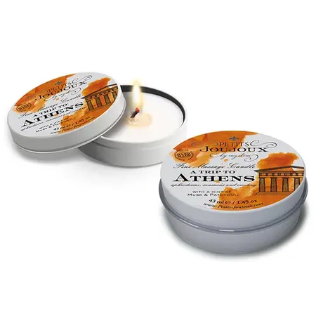 Petits Joujoux Athens Massage Candle 33g - Musk & Patchouli Aroma