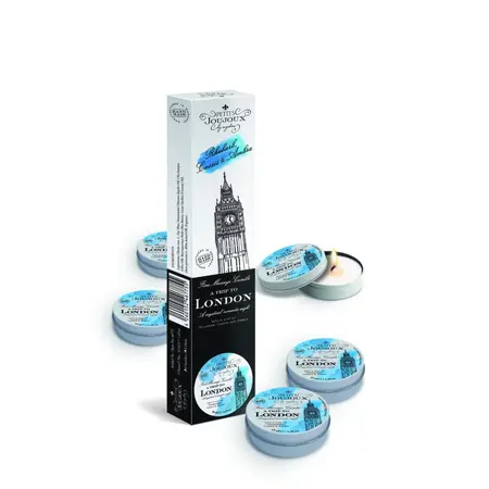 Petits Joujoux Massage Candle Refill London 33g 5-Pack Rhubarb Amber Cassis