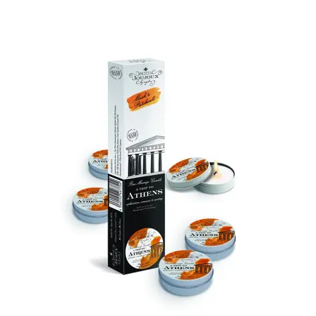 Petits Joujoux Athens Massage Candle Refill 33g, Musk & Patchouli, 5 pcs