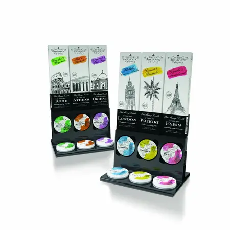 Petits Joujoux Massage Candle Display Set - 6 Fragrances, Mini Tins