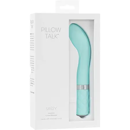 Pillow Talk Sassy Teal - Rechargeable Silicone Intimate Machine, Large Tip