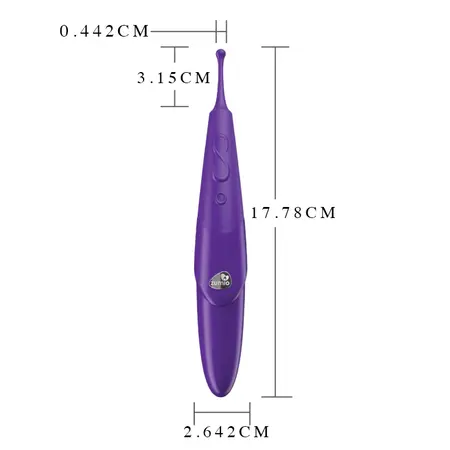 Zumio X Spirotip Precision Rechargeable Stimulation Device, Purple