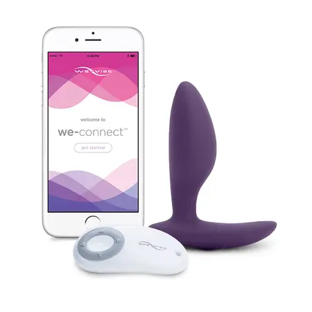 We-Vibe Ditto Flexible Vibrating Plug Purple, Remote & App Control