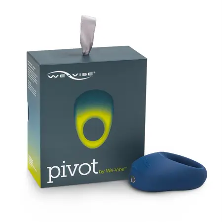We-Vibe Pivot Vibrating Ring - Flexible Silicone, App Control, Blue
