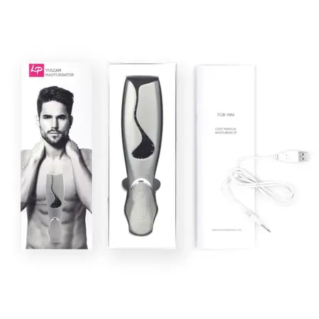 LoversPremium Vulcan Grey Intimate Massage Device, 10 Modes, USB, Waterproof