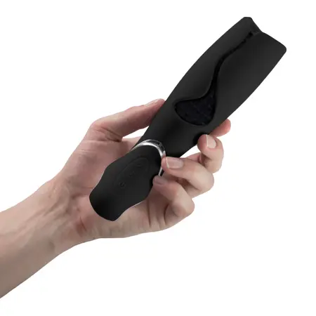 LoversPremium Vulcan Black Intimate Stimulation Device, 10 Modes, Waterproof
