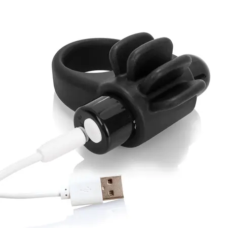 The Screaming O Charged Skooch Black - Rechargeable Silicone Ring