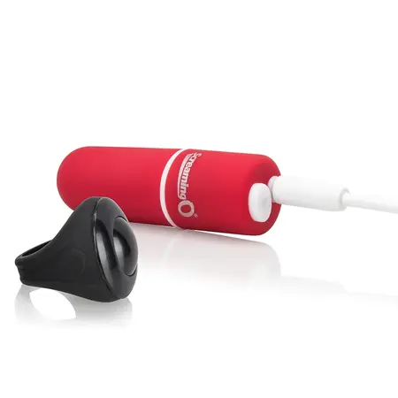 The Screaming O Charged Remote Panty System Red, USB Rechargeable