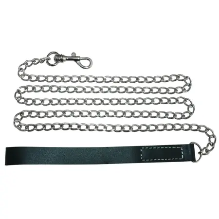 Sportsheets Edge Chain Leash with Leather Handle 119 cm Nickel-Free