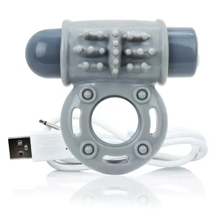 The Screaming O Charged OWow Grey - Rechargeable Intimate Ring, 10 Modes