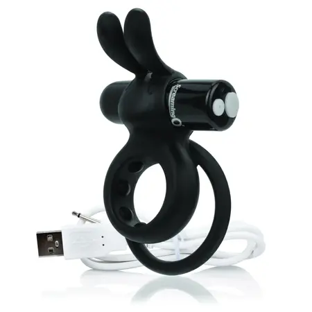 The Screaming O Charged Ohare Black Intimate Dual-Ring Silicone Device