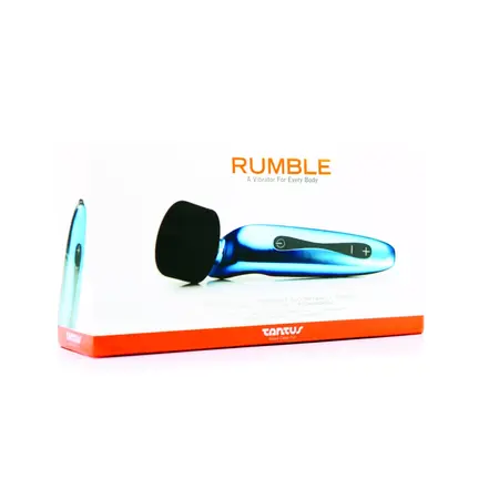 Tantus Rumble Cordless Personal Massager, 7-Speed, Silicone Head, Black