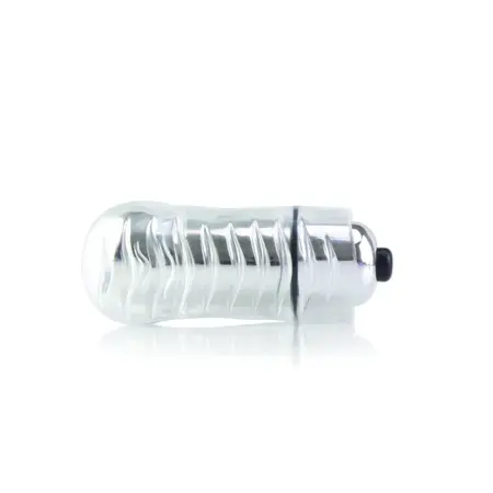 The Screaming O FingO Wavy Clear Finger Vibe, Ergonomic Silicone, Waterproof