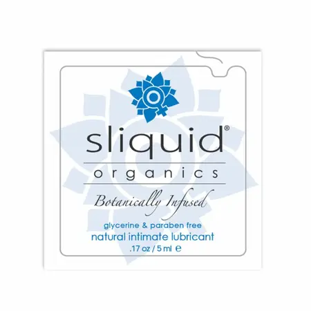 Sliquid Organics Natural Lubricant 5ml - Plant-Based Formula, Sample Size