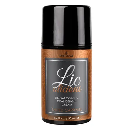 Sensuva Lic-o-licious Salted Caramel Oral Cream 50ml Edible Formula