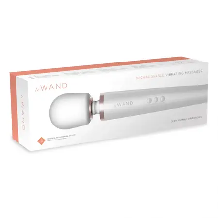 Le Wand Massager Pearl White - Rechargeable Multi-Speed Intimate Device