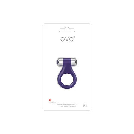 OVO B1 Intimate Ring Lilac Chrome - Silicone, Whisper Quiet, Awarded Design