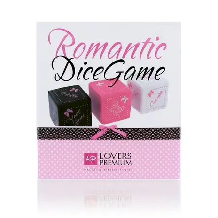 LoversPremium Dice Game Romantic - 3-Piece Set with Storage Pouch
