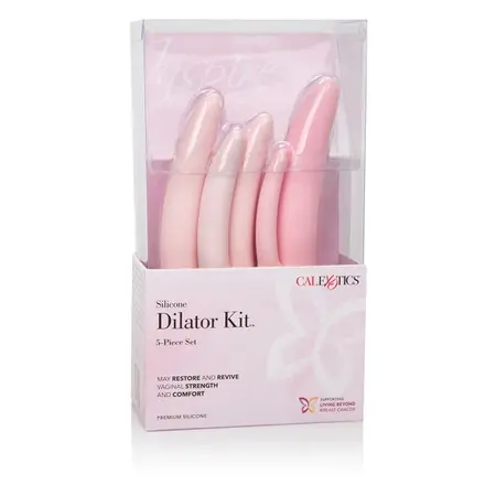CalExotics Inspire Silicone Dilator Set 5-Piece Ergonomic Pastel Pink
