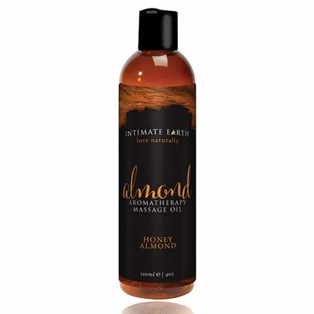 Intimate Earth Massage Oil Almond 240ml - Organic Natural Formula