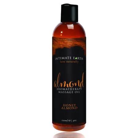 Intimate Earth Massage Oil Almond 120ml - Natural Body Care Formula