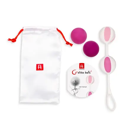 Gvibe Geisha Balls 2 Pink - Multi-Weight Silicone Training Set 30mm
