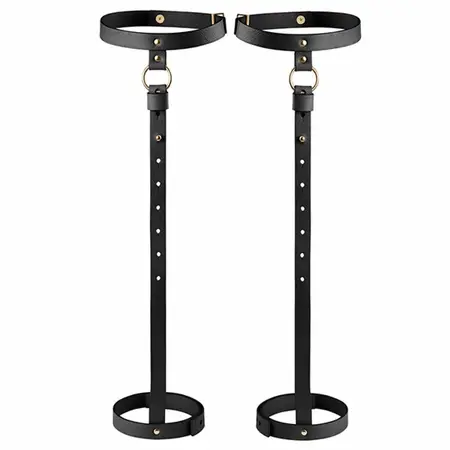 Bijoux Indiscrets Maze Adjustable Leg Garter Black - Fashion Accessory