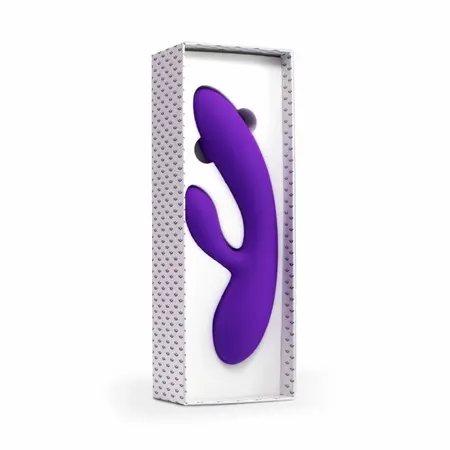 FeelzToys Lea Medium Glitter Purple Dual Motor Intimate Device 202mm