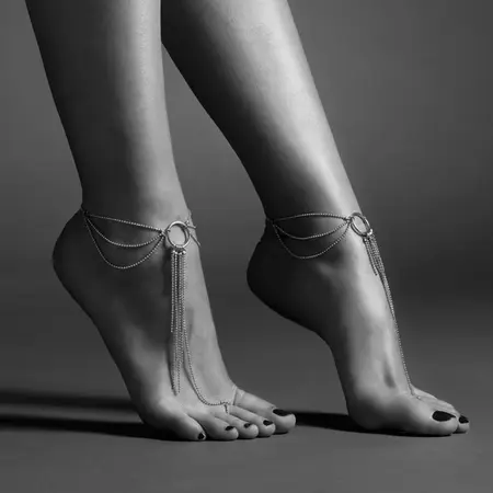 Bijoux Indiscrets Magnifique Adjustable Foot Chain Silver Elegant Design