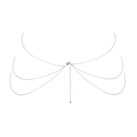 Bijoux Indiscrets Magnifique 8 Silver Body Chain Adjustable Accessory