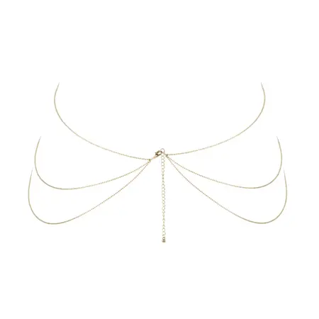 Bijoux Indiscrets Magnifique 8 Body Chain Gold - Adjustable Jewelry Accessory